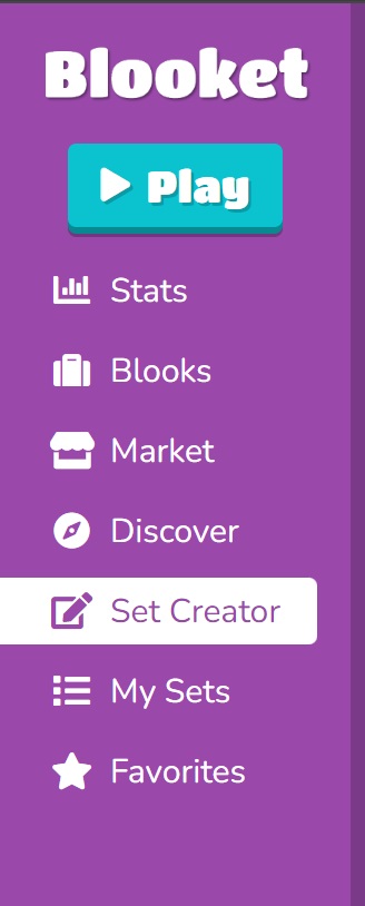 Select Creator in Blooket to create your own game. very own 